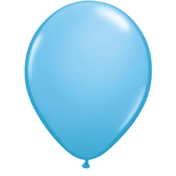 Balão liso de látex de cor azul claro da Globo.