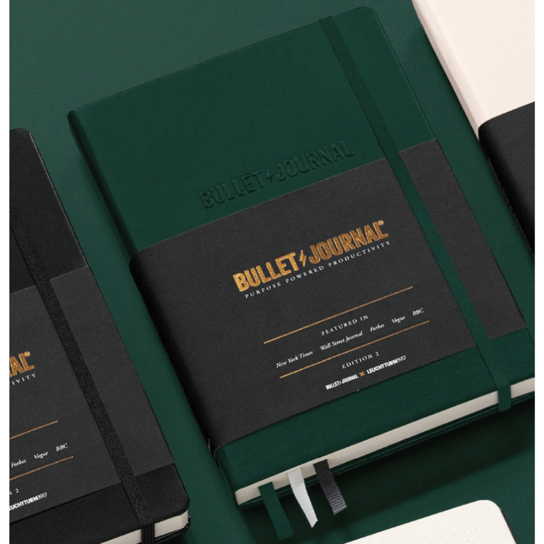 Bloco Papel Bullet Journal Verde A5