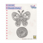 Carimbo Mandala Paisley Butterfly CSMAN011