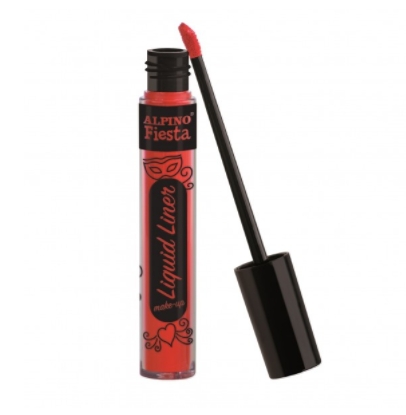 Tinta Facial Liquid Liner Make-Up vermelha Alpino