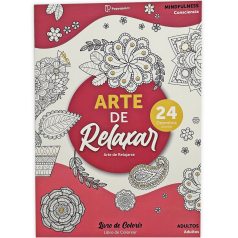 Livro Colorir Arte Relaxar Mindfulness 24 Desenhos