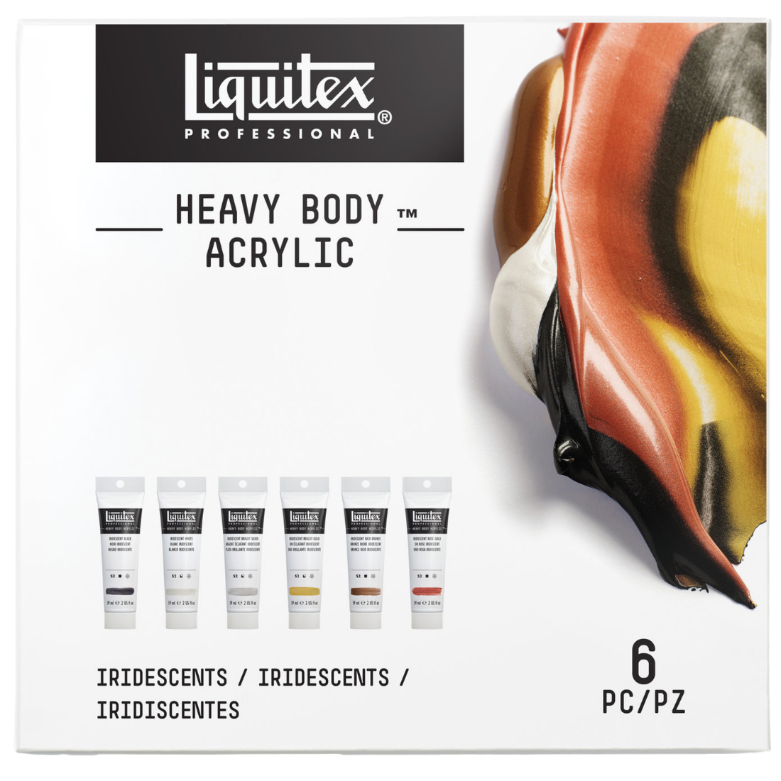 Acrílico Heavy Body Profissional Iridescents Liquitex
