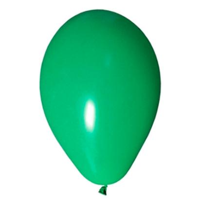 Balão liso de látex de cor verde da Globo.