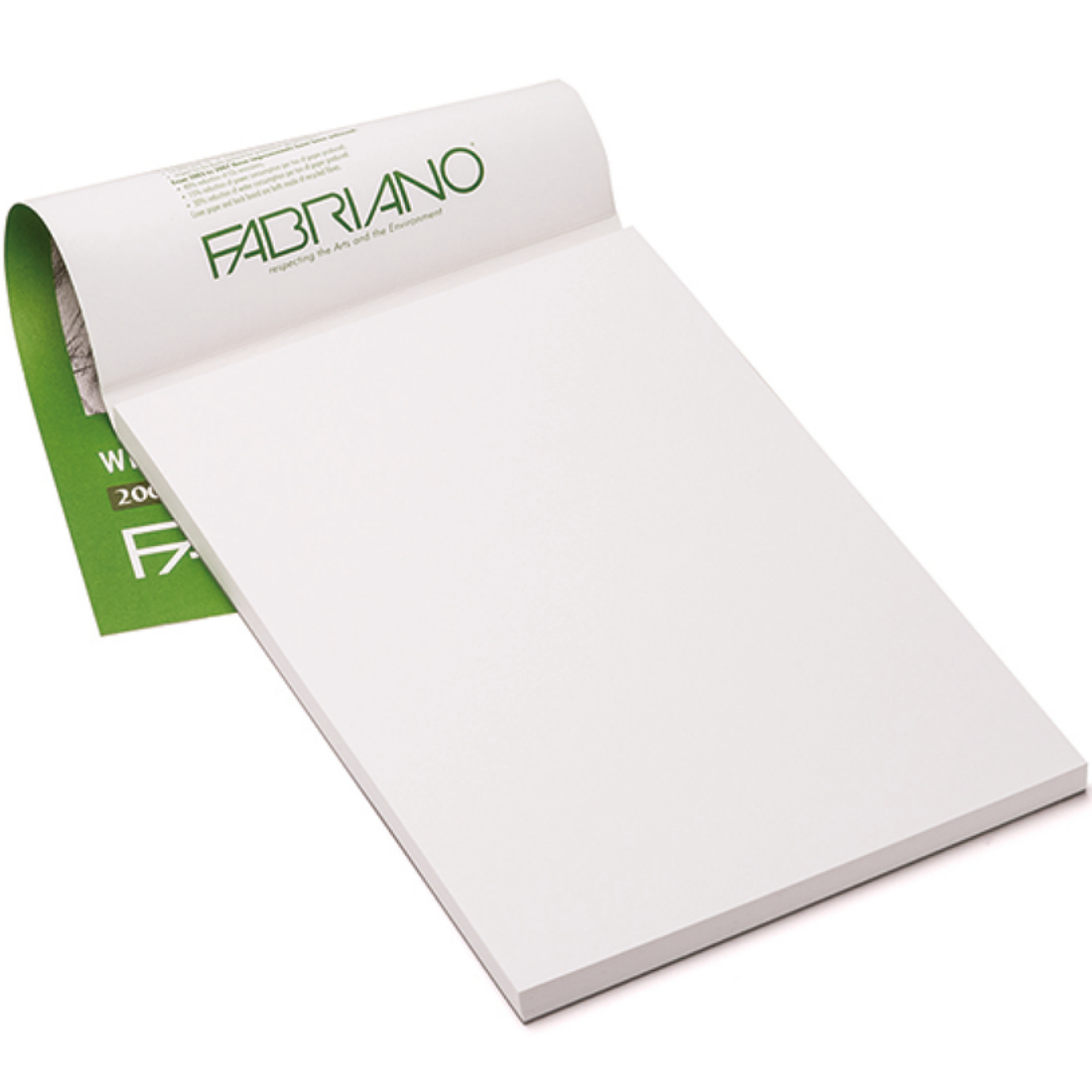 Bloco papel desenho Ecological branco A3 50f 200g Fabriano.