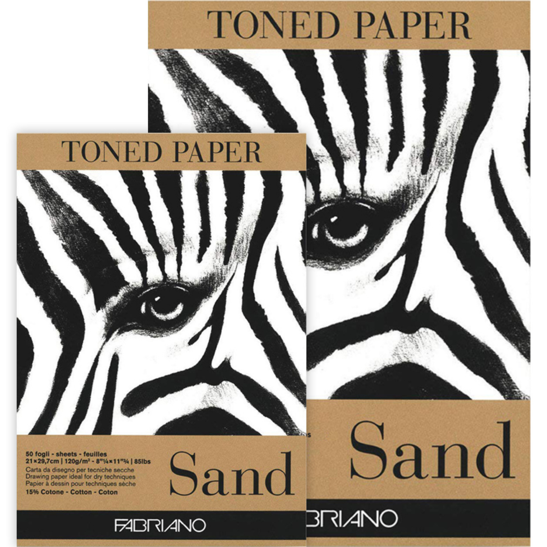 Bloco Papel Desenho Toned Sand Fabriano