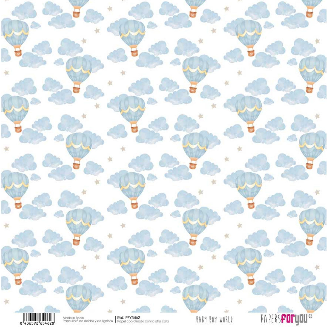 Bloco Papel Scrapbooking Baby Boy World PFY-3460 papersforyou