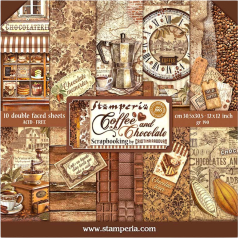 Bloco Papel Scrapbooking Coffee& Chocolate SBBL144