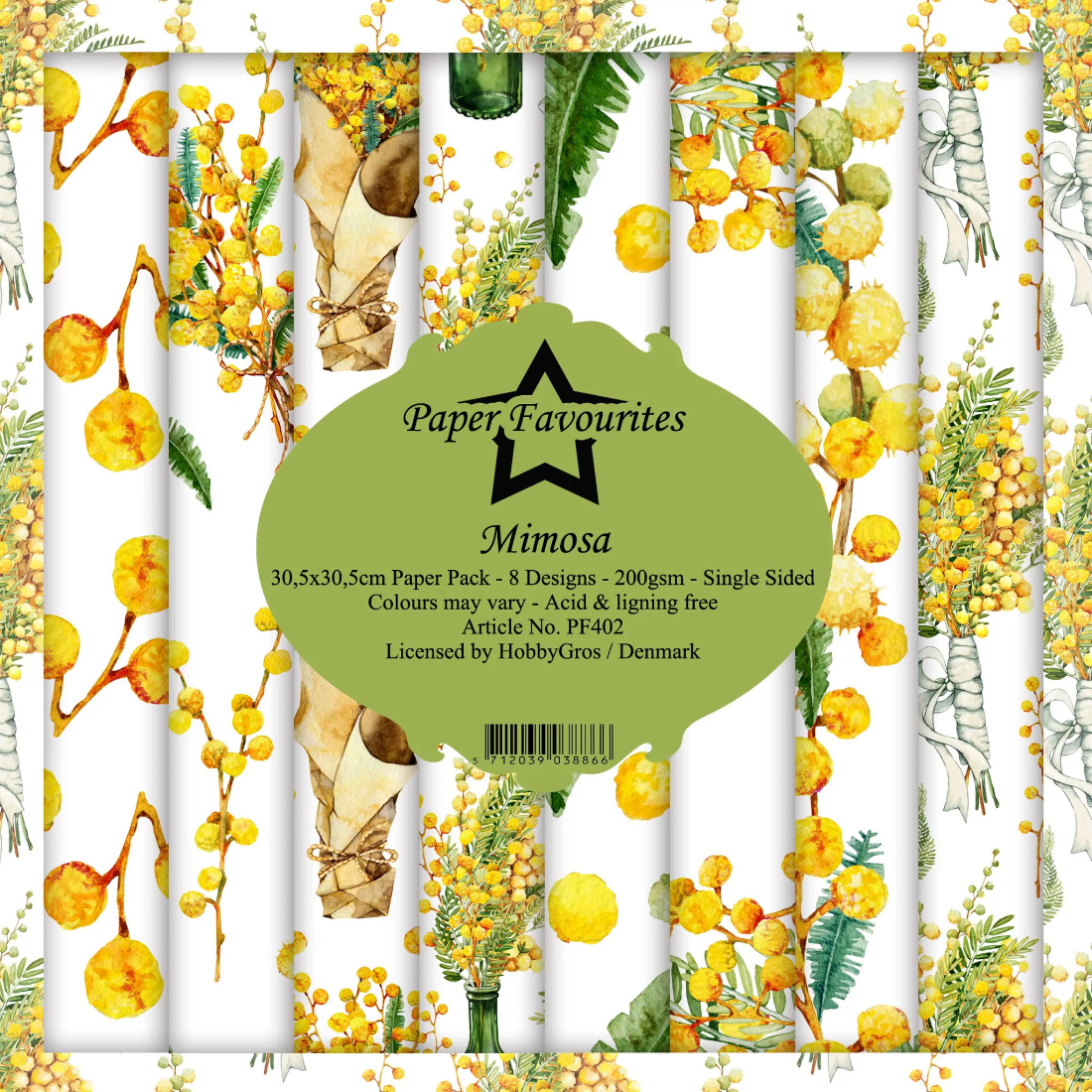 Bloco Papel Scrapbooking Mimosa PF402 paper favourites