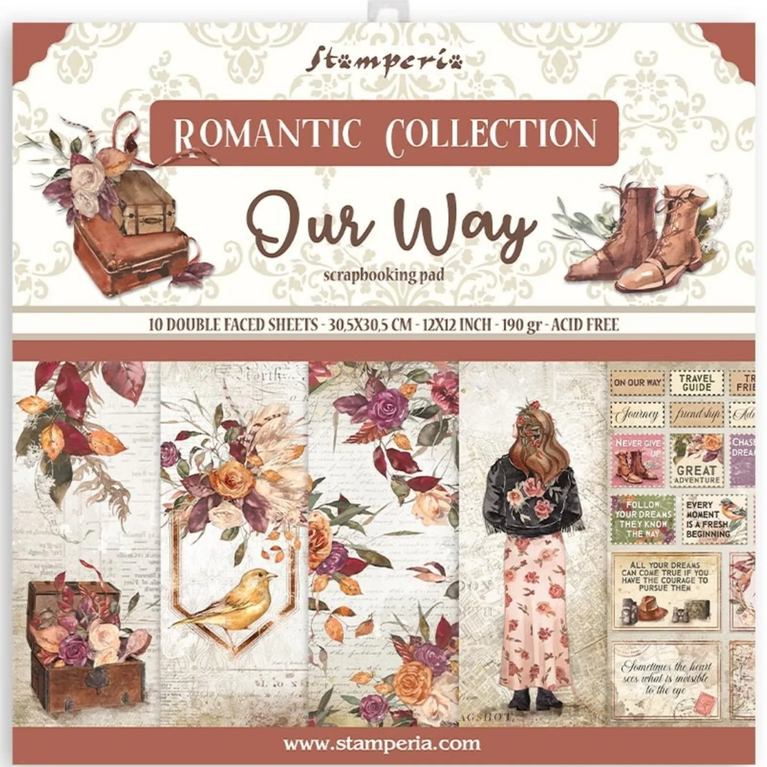 Bloco Papel Scrapbooking Our Way SBBL115 stamperia