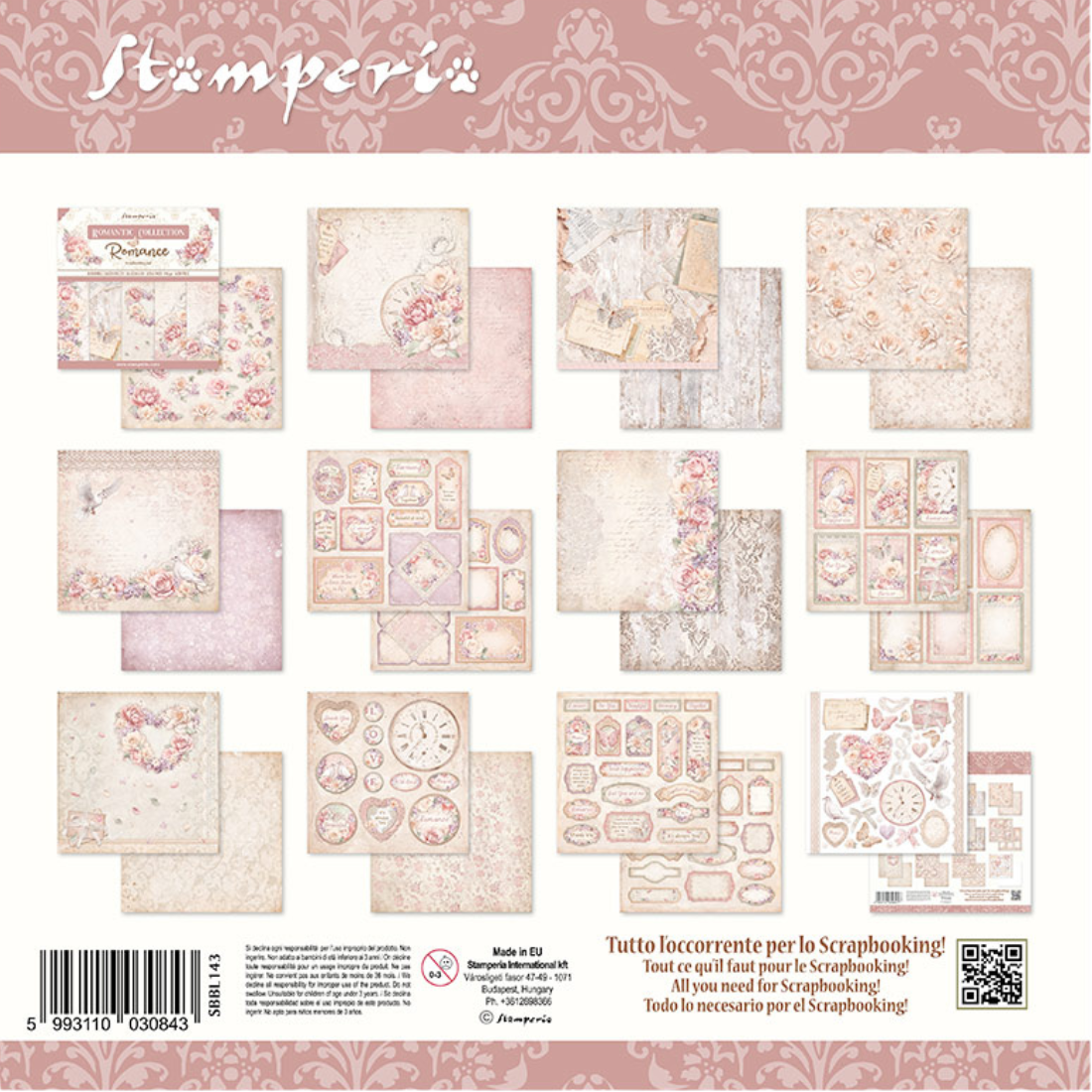 Bloco Papel Scrapbooking Romance Forever SBBL146