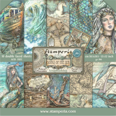 Bloco Papel Scrapbooking Songs Of The Sea SBBL141