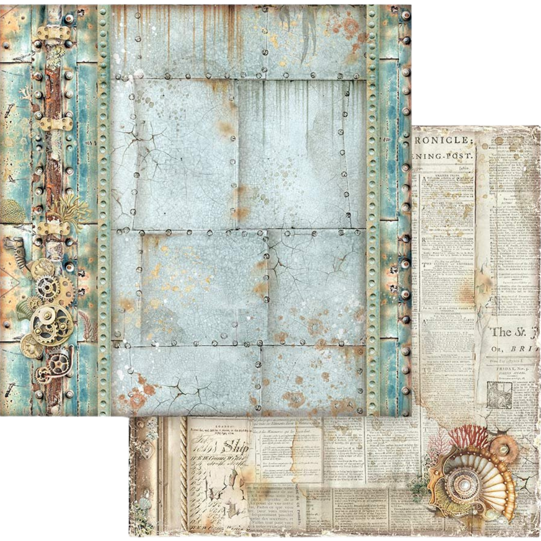 Bloco Papel Scrapbooking Songs Of The Sea SBBL142