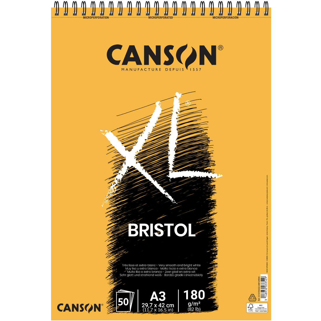 Bloco Papel XL Bristol canson