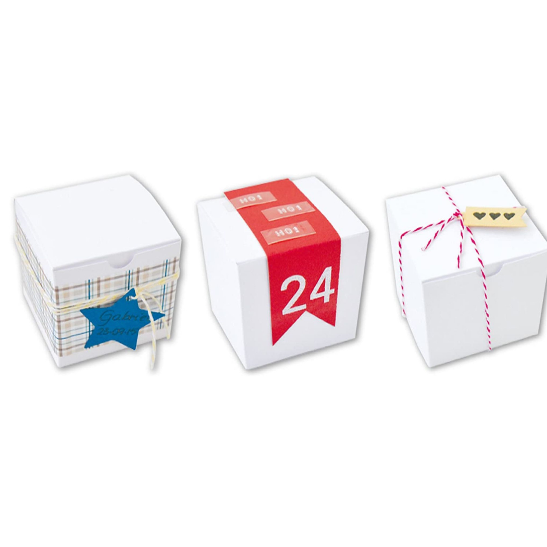 Caixa Cartão Cubo 5,5X5,5cm 6 Peças toga