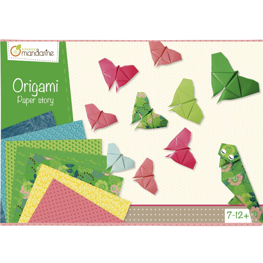 Caixa Criativa Papel Origami Animais avenue mandarine