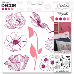 Carimbo Decor Floral 05284 8 Motivos