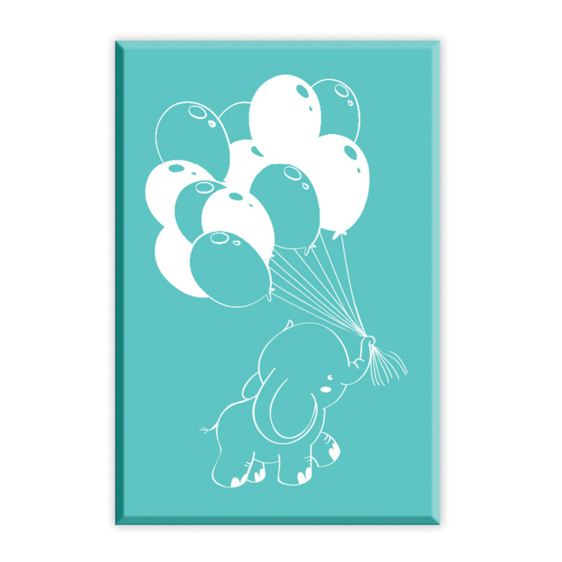 Carimbo Madeira Balões Elefante D01766 Aladine