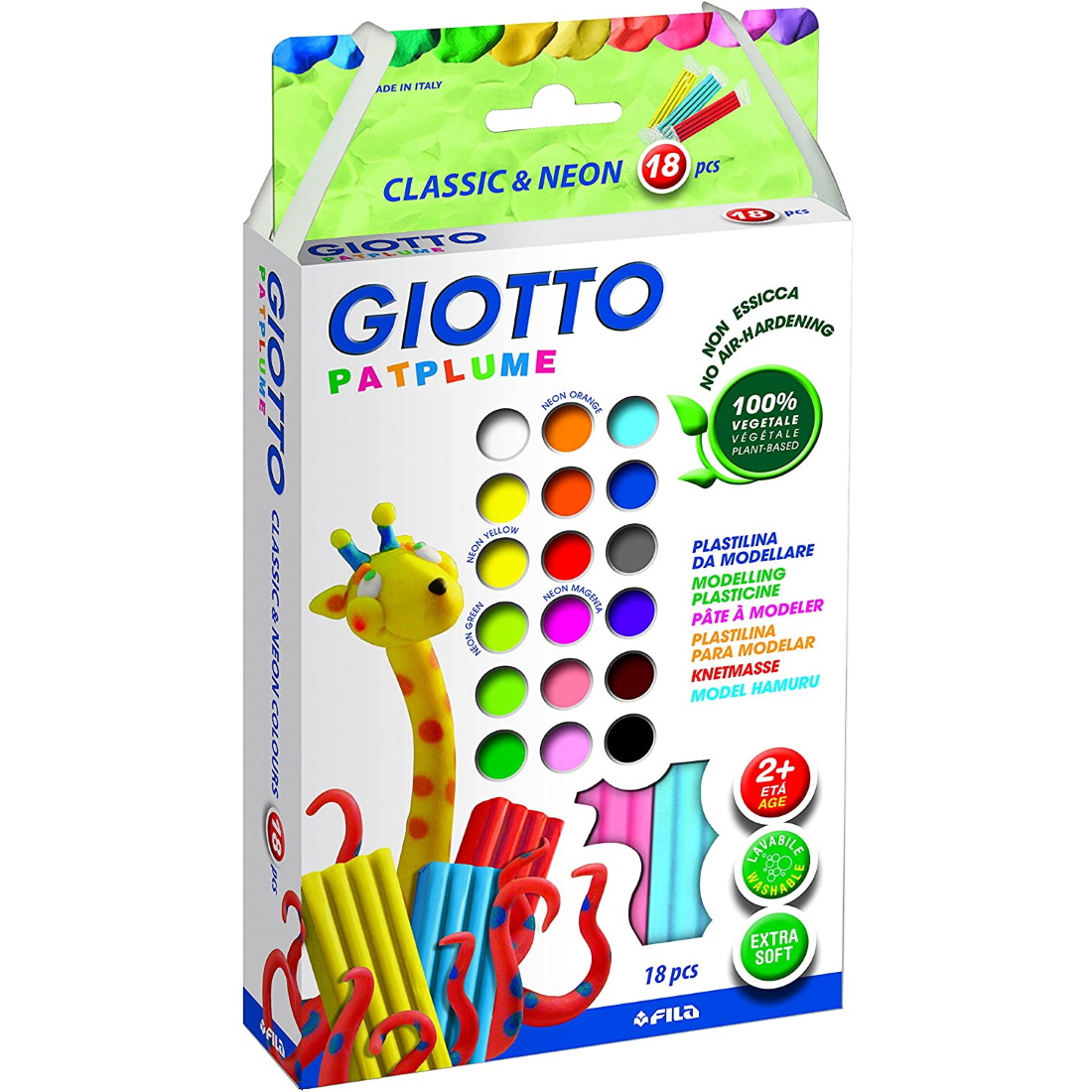 Plasticina Patplume Clássico & Fluorescente Giotto