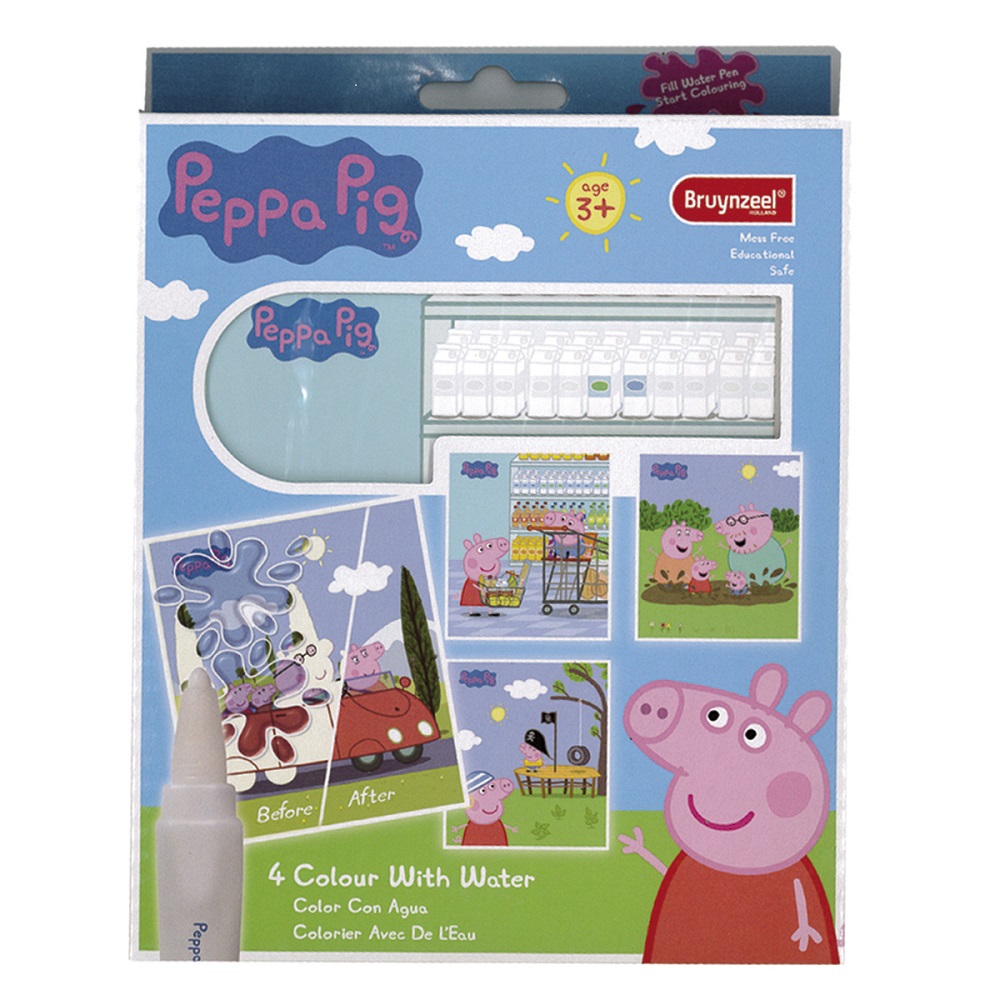 Conjunto Cartões Laminados para Colorir Peppa Pig Bruynzeel