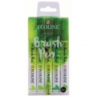 Marcadores Aguarela Brush Pen Ecoline Verde