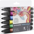 Marcador Promarker Watercolour Tons Florais 6 Pcs