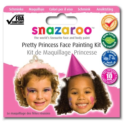Conjunto Tinta Facial Mini Princesa Snazaroo
