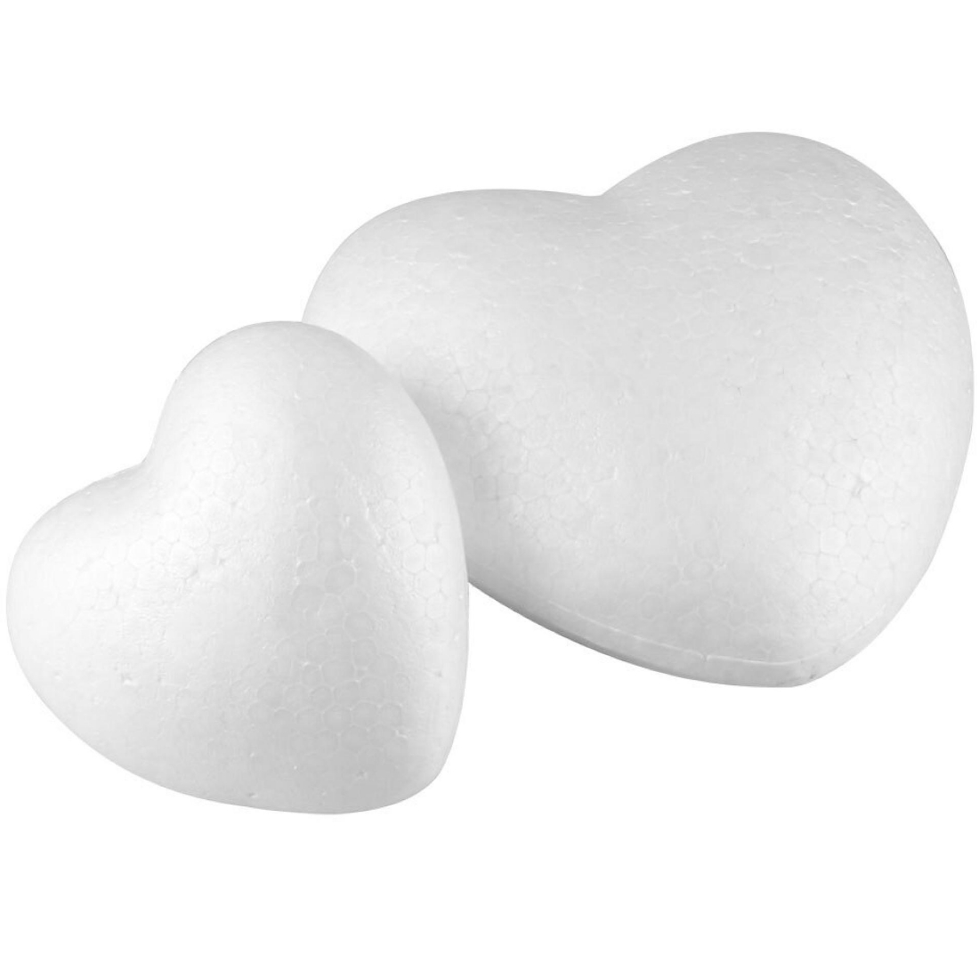 Styrofoam hearts