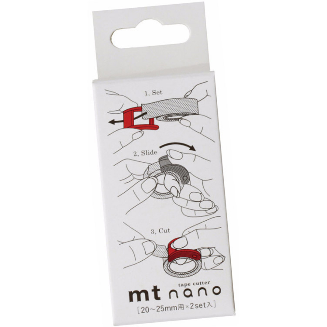 Desenrolador de Mão Nano TC0016 3 Peças MT masking Tape