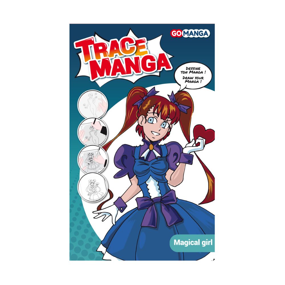 Escantilhão Go Manga School Magical Girl graph it
