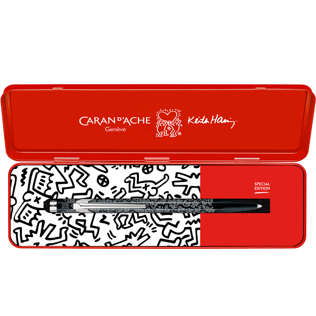 Esferográfica Keith Haring Preta Edição Limitada