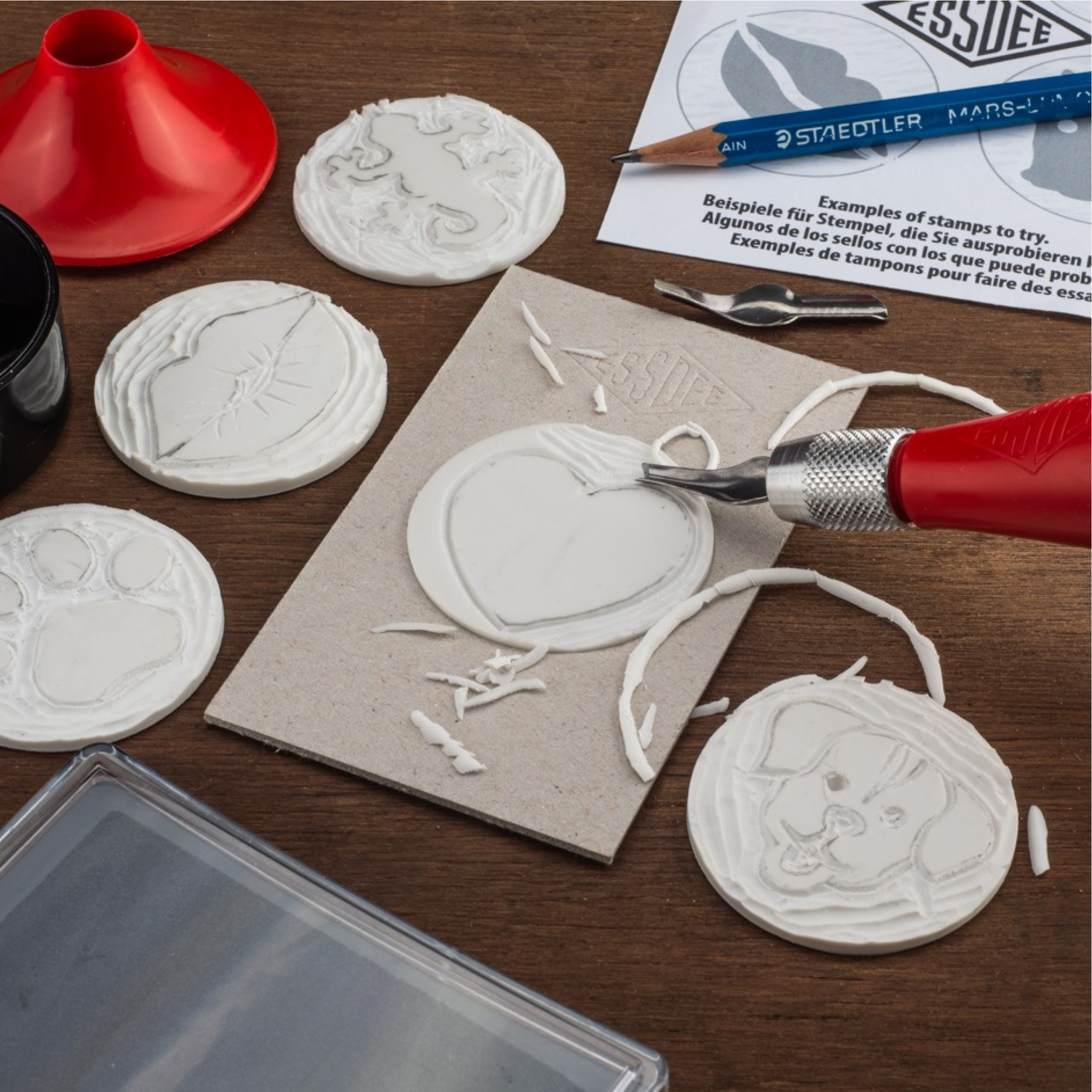 Kit Carimbo Stamp Carving ESSDEE