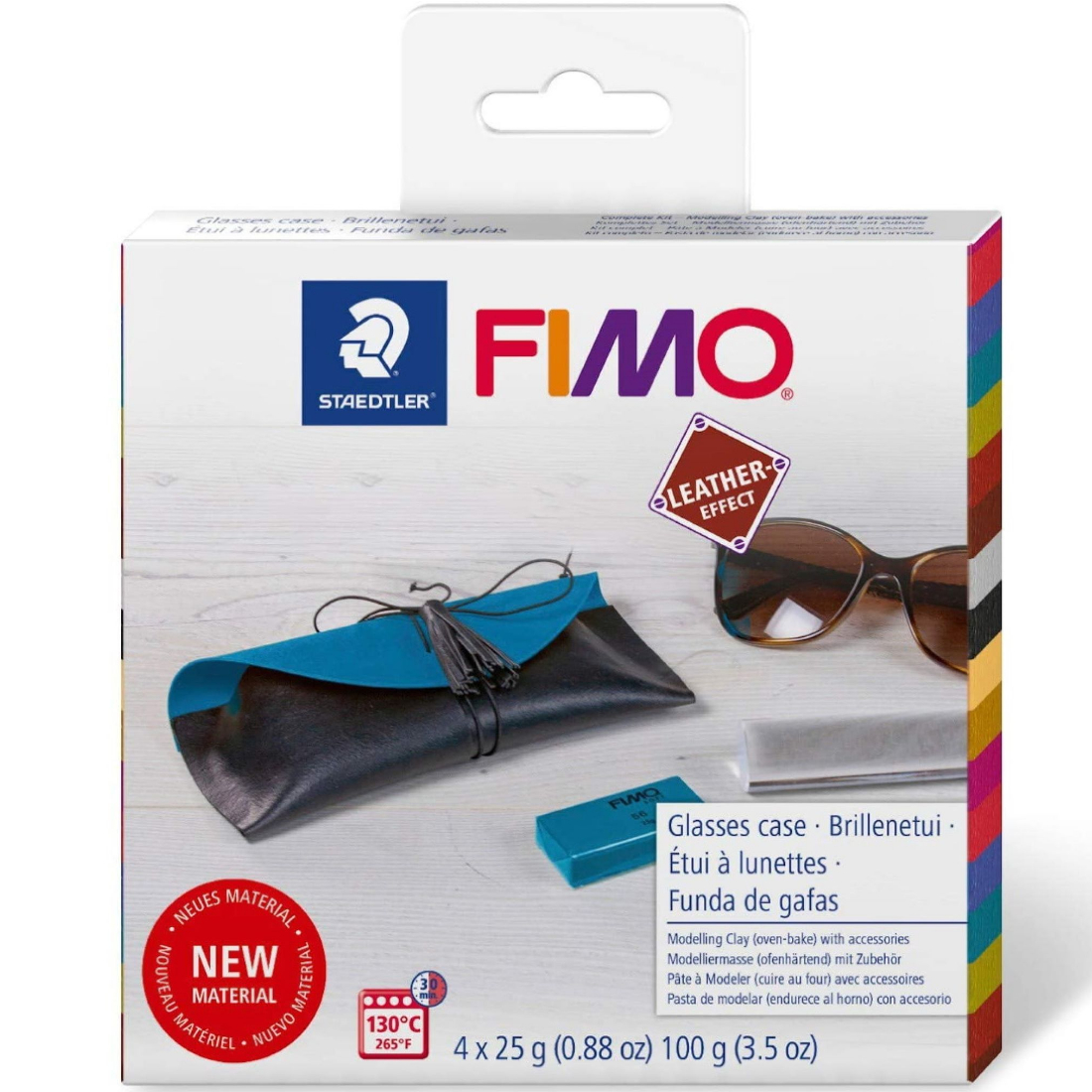 Kit Modelar Fimo Leather Effect Estojo Óculos staedtler