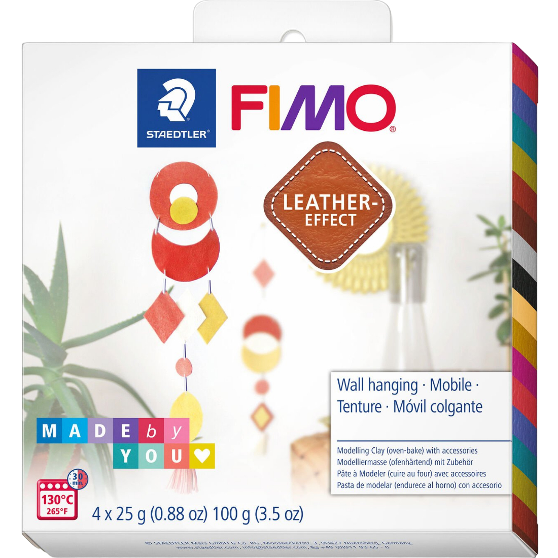Kit Modelar Fimo Leather Effect Decoração Parede staedtler