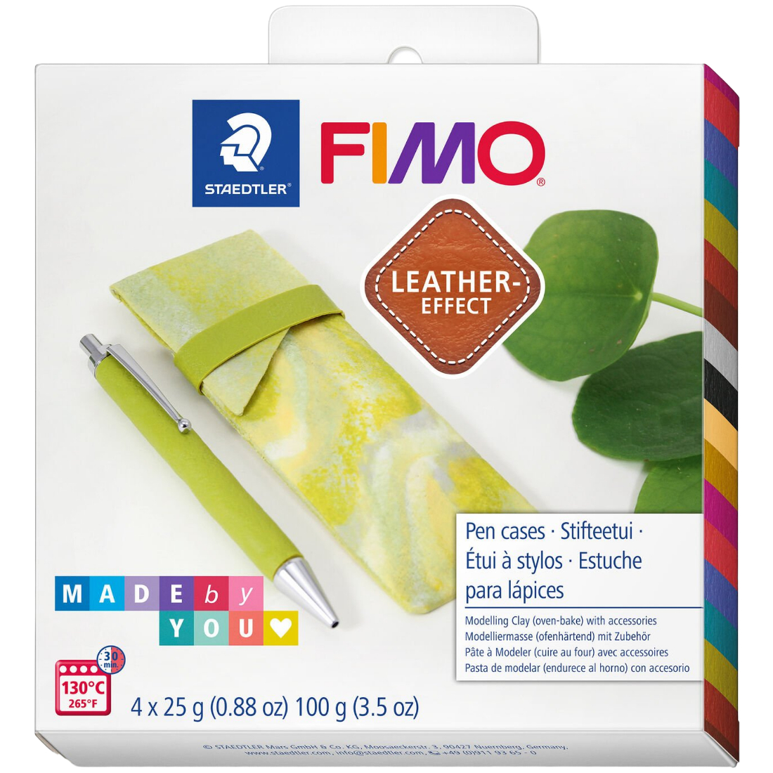 Kit Modelar Fimo Leather Effect Estojo para Lápis staedtler