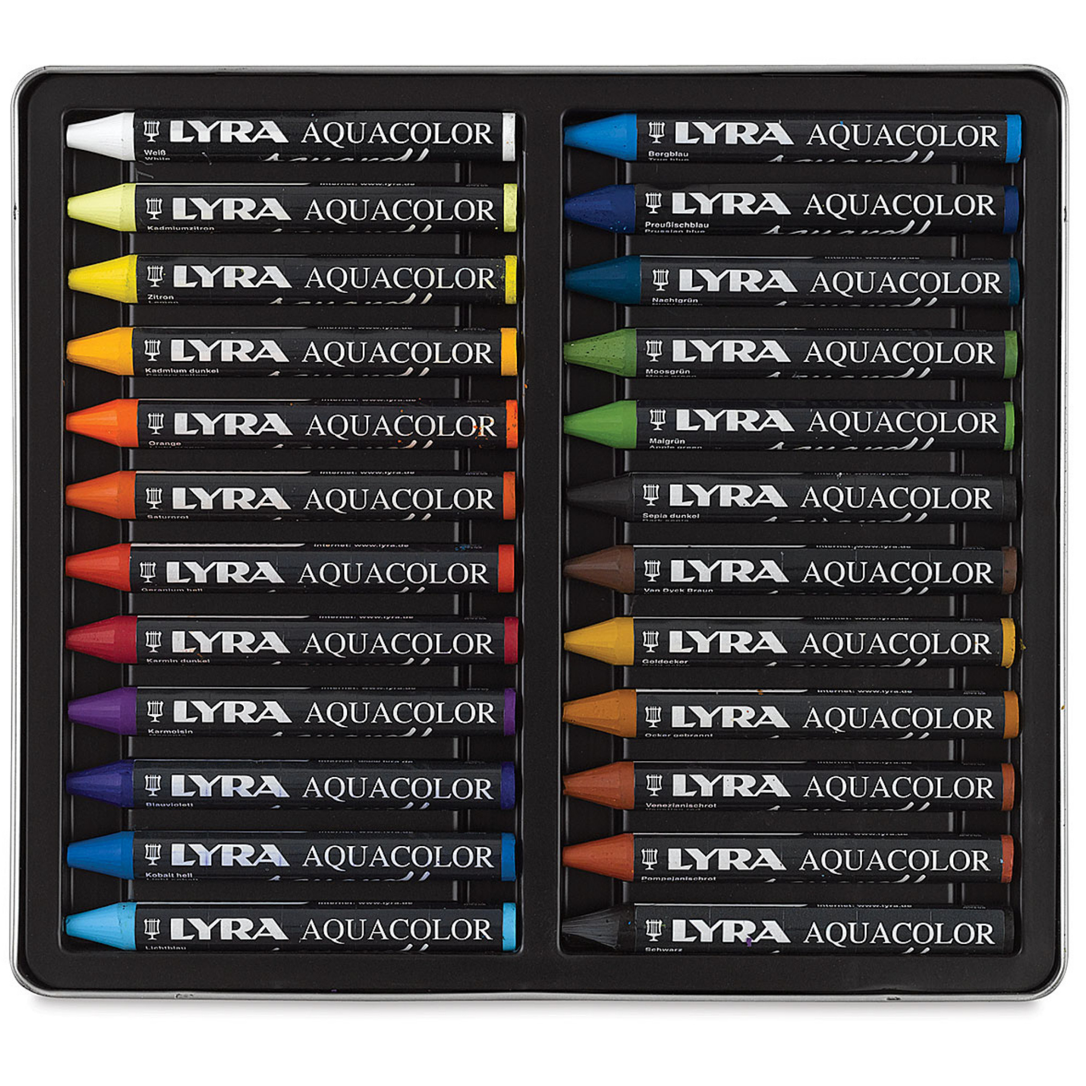 Lápis de Cera Aquacolor Aguareláveis da LYRA