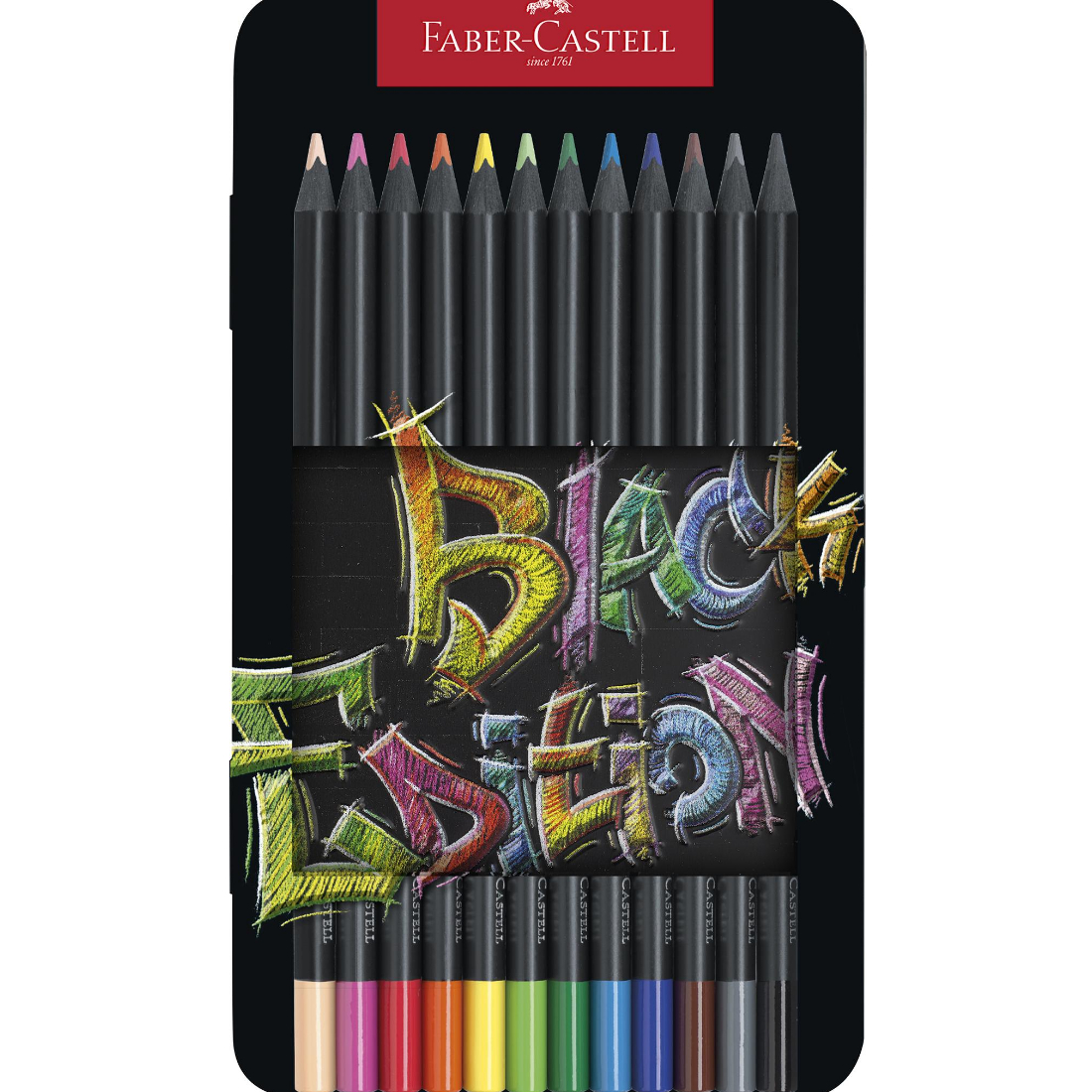 Lápis de Cor Black Edition Metal Faber Castell
