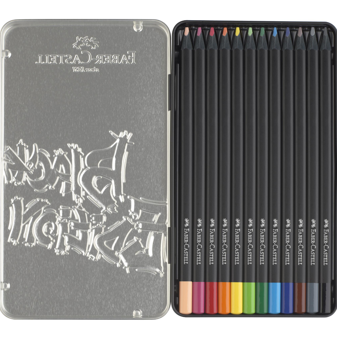 Lápis de Cor Black Edition Metal Faber Castell