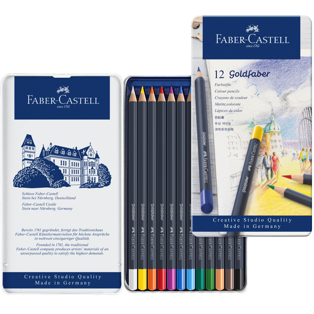 Lápis de cor Goldfaber caixa 12 unidades Faber Castell