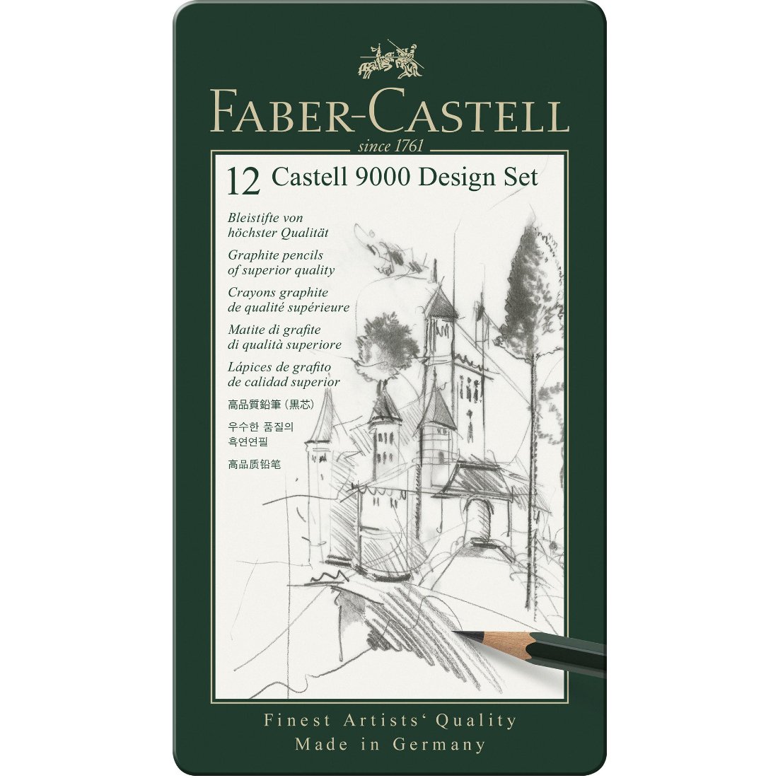 Lápis Grafite Castell 9000 Design da Faber Castell