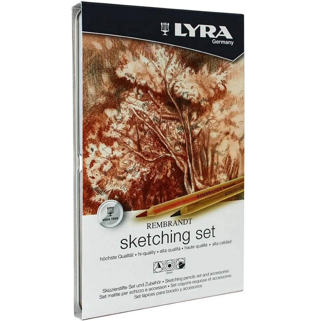 Lápis Rembrandt Sketching 11 Peças Lyra