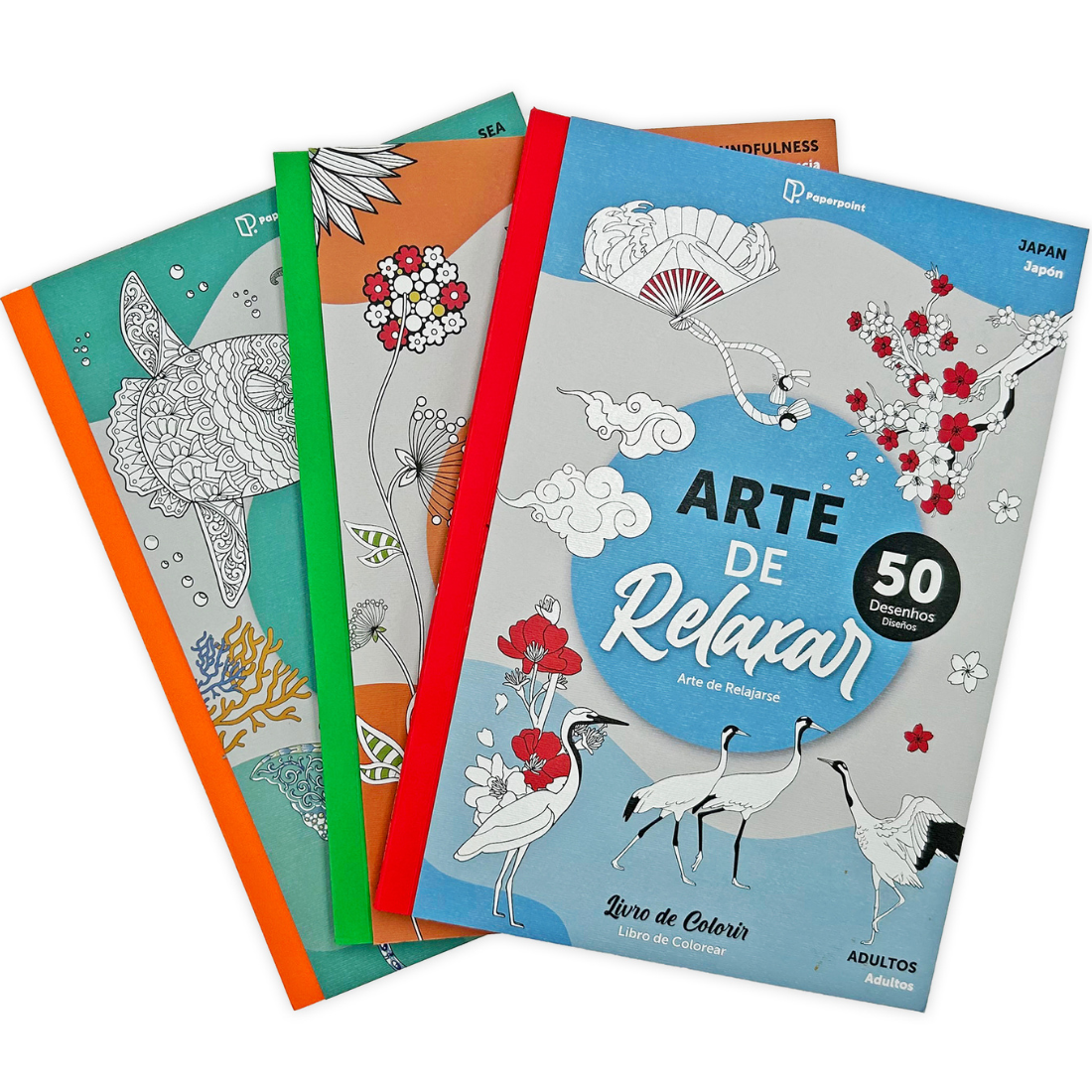 Livro Colorir Arte Relaxar Japan 50 Desenhos