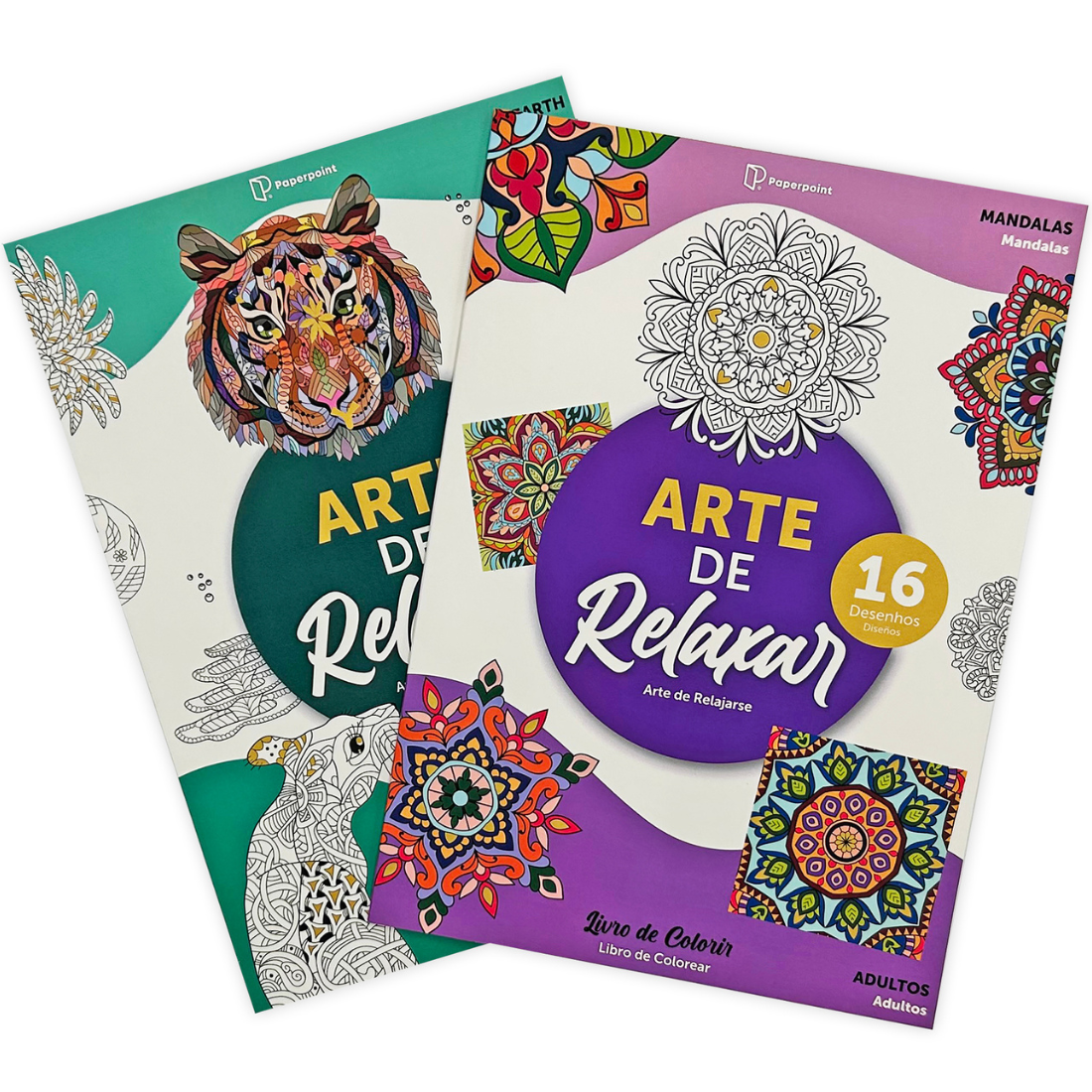 Livro Colorir Arte Relaxar Mandalas 16 Desenhos