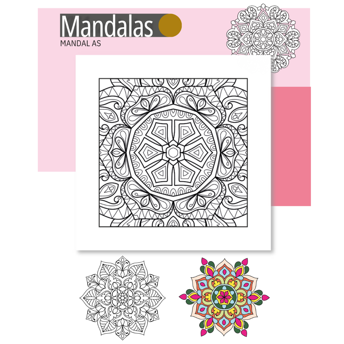 Livro Colorir Arte Relaxar Mandalas 30 Desenhos