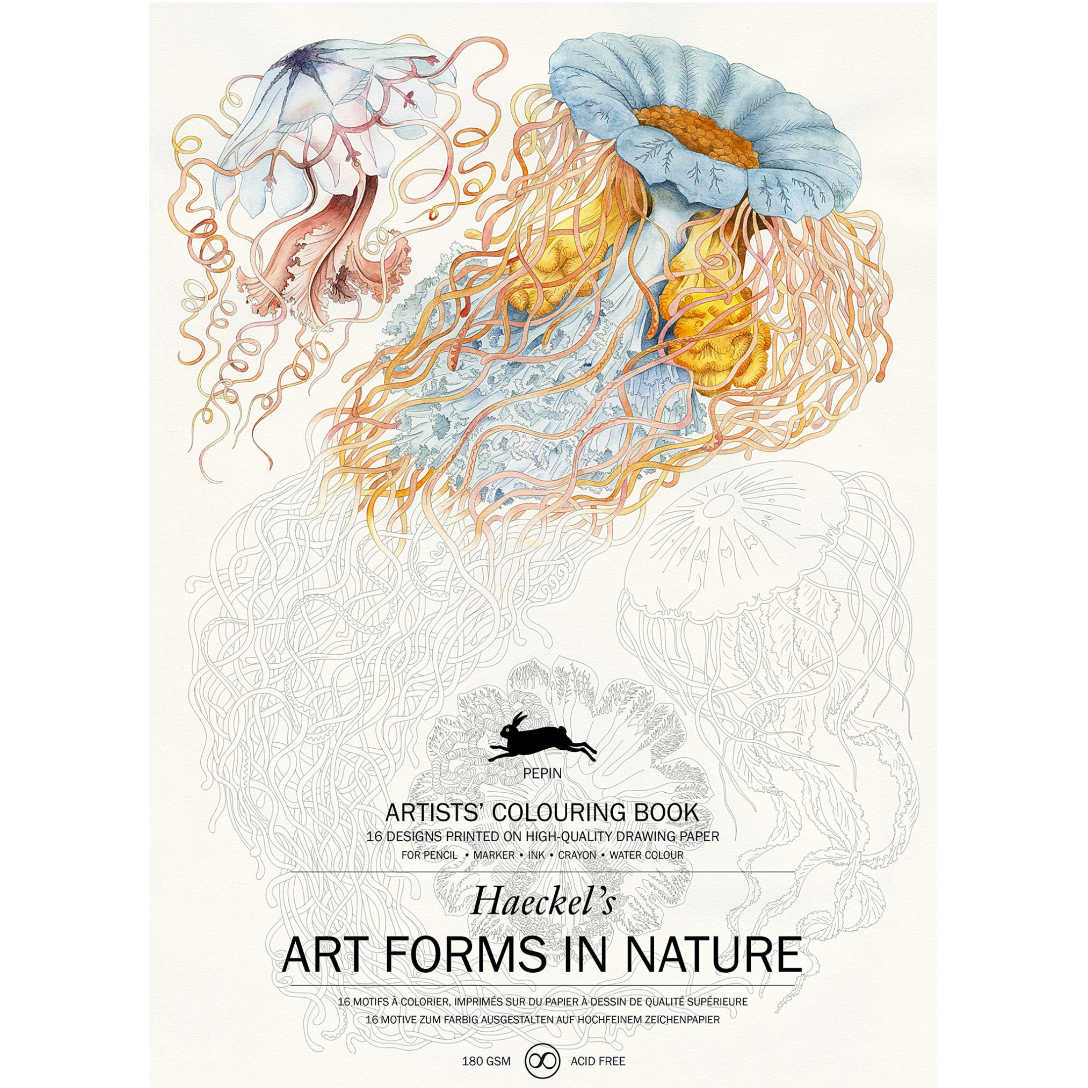 Livro de Colorir Art Forms In Nature 16 Desenhos Pepin