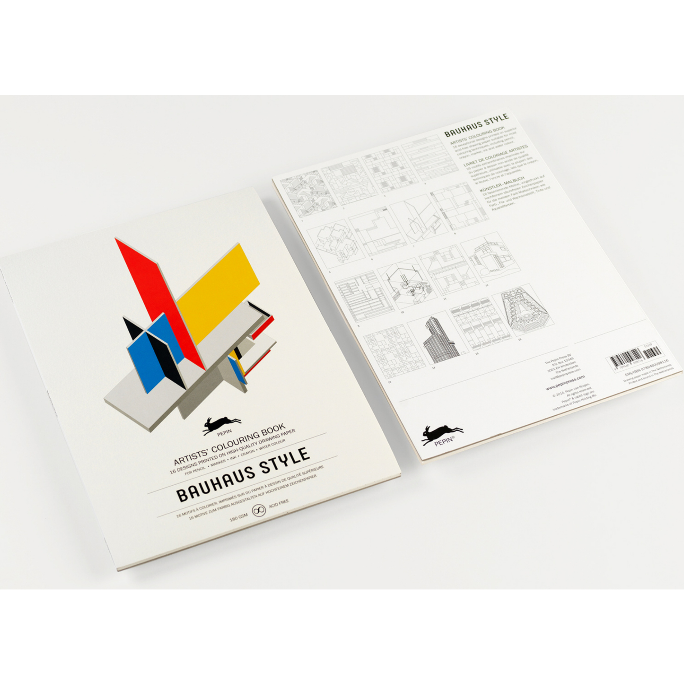 Livro de Colorir Bauhaus Style 16 Desenhos Pepin