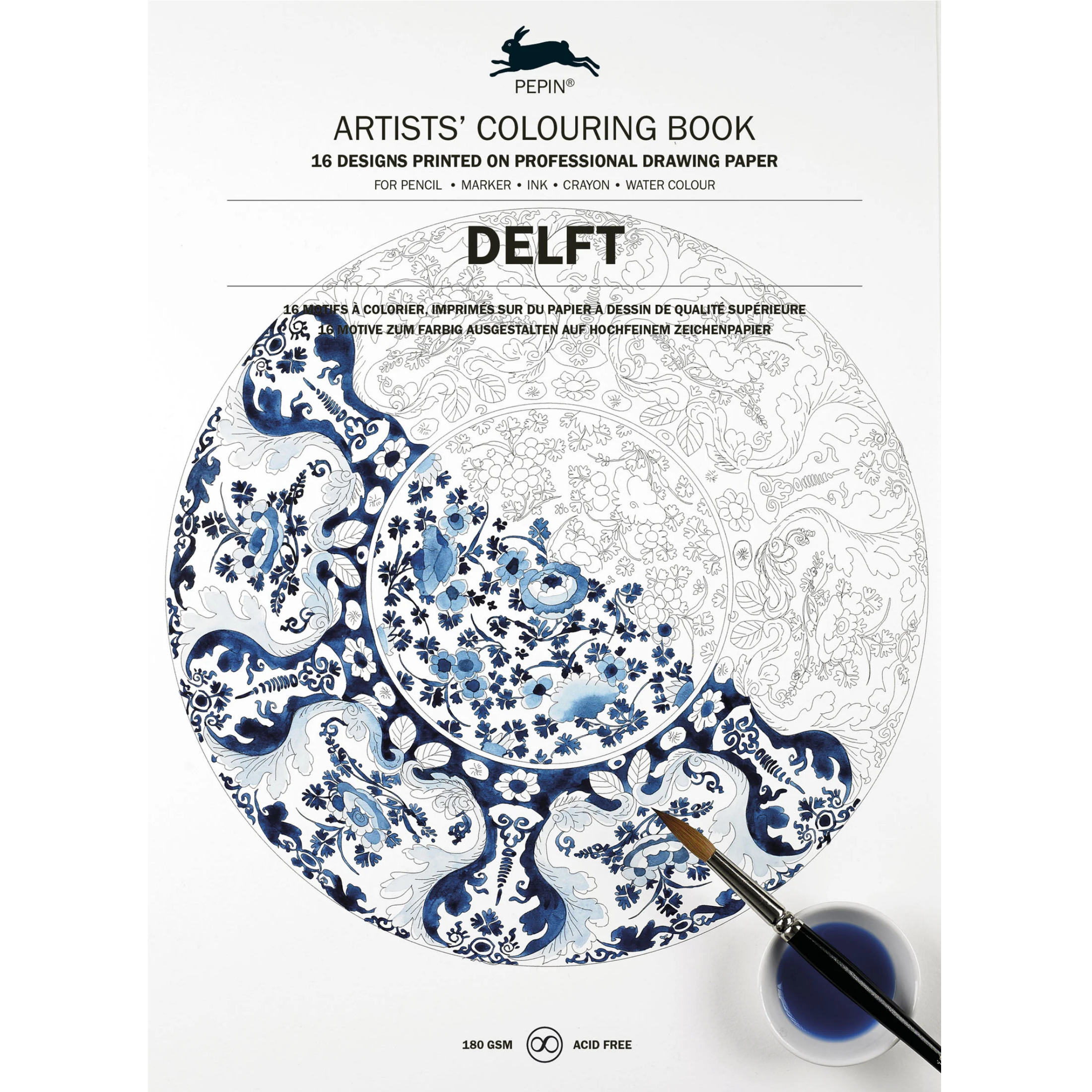 Livro de Colorir Delft 16 Desenhos Pepin