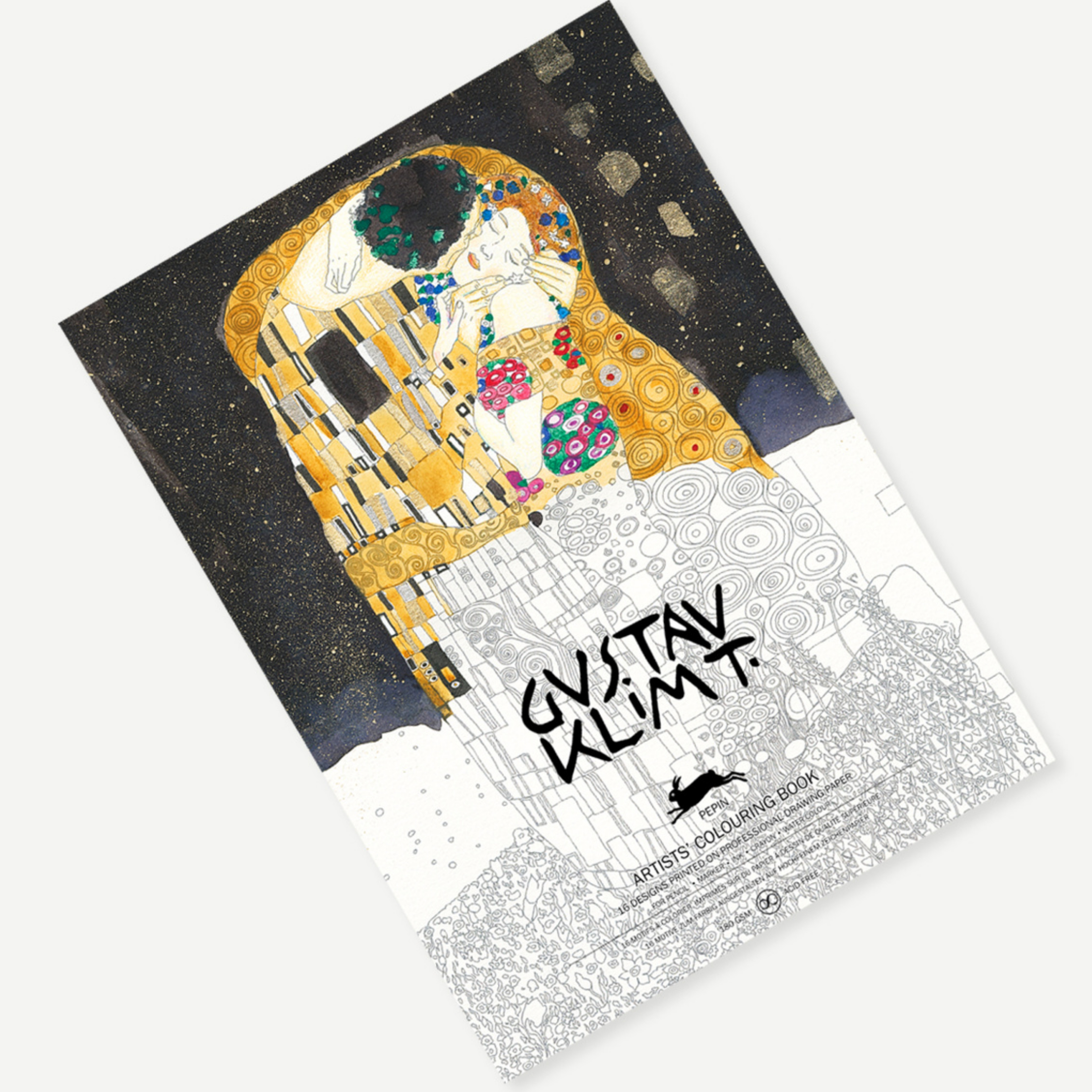 Livro de Colorir Gustav Klimt 16 Desenhos Pepin
