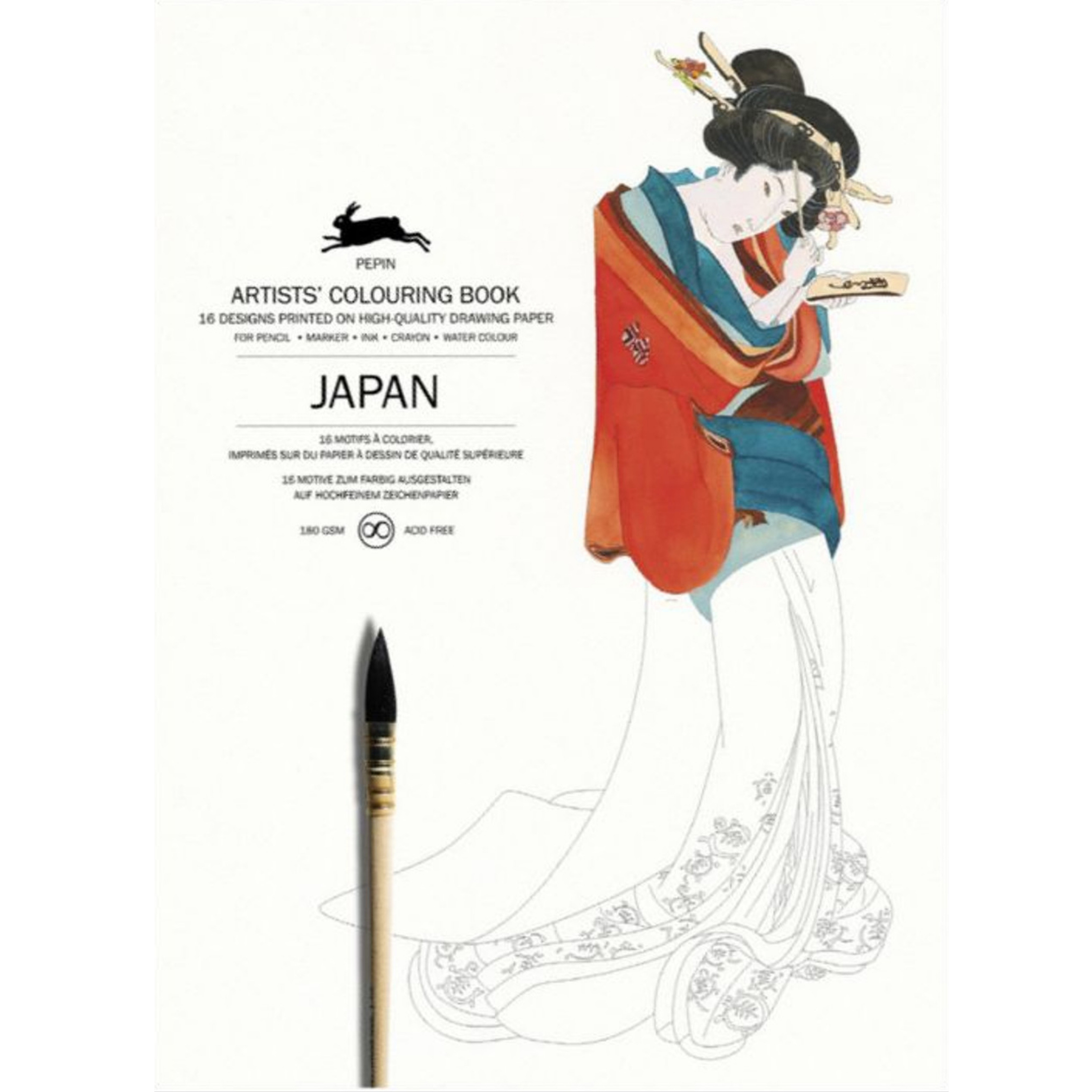 Livro de Colorir Japan 16 Desenhos Pepin