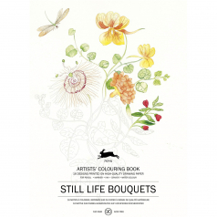 Livro de Colorir Still Life Bouquets 16 Desenhos