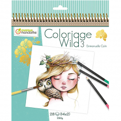Livro de Colorir Wild 3 By Emmanuelle Colin